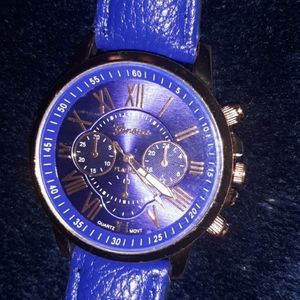 New Blue Geneva Platinum Watch